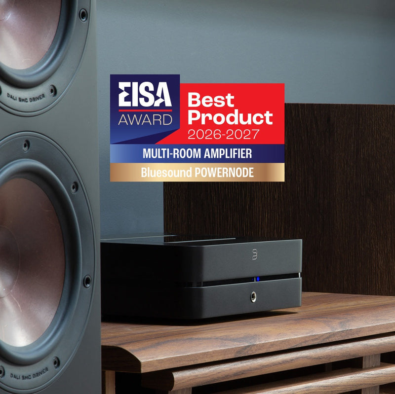 Bluesound POWERNODE Wins EISA Multi-Room Amplifier Award 2026-2027