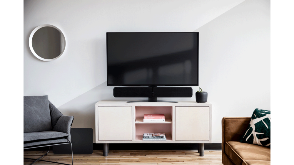 Versatile Subwoofer and TV Stand Can Be Added Effortlessly to Augment Bass Performance and Expand Placement Options.